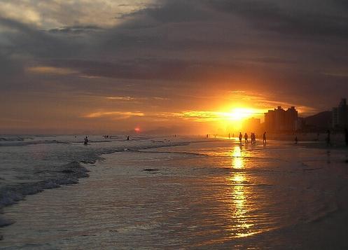 Apartamento Na Praia Grande Luaran gambar
